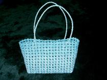 石畳編みのバッグ