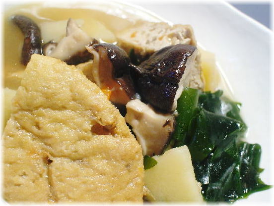 がんも×茸×わかめ煮つけ