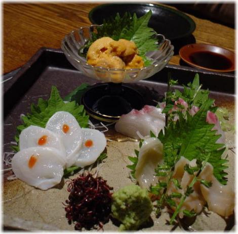 旬のお造り＠銀座『七厘や』