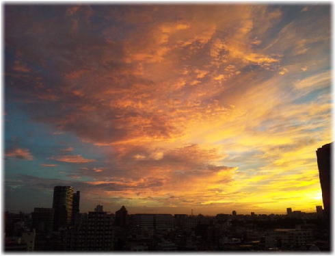 朝の空