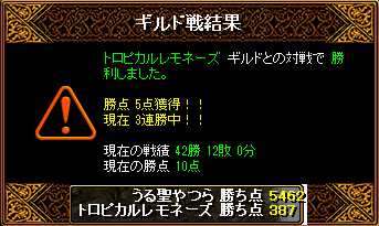 【2010/09/12（日）第87回Gv結果】