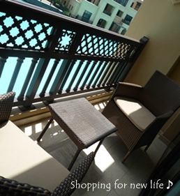 ドバイホテルパレスベランダ