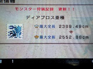 ディアブロス亜種の最大