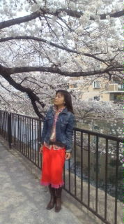 桜の木の下で♪
