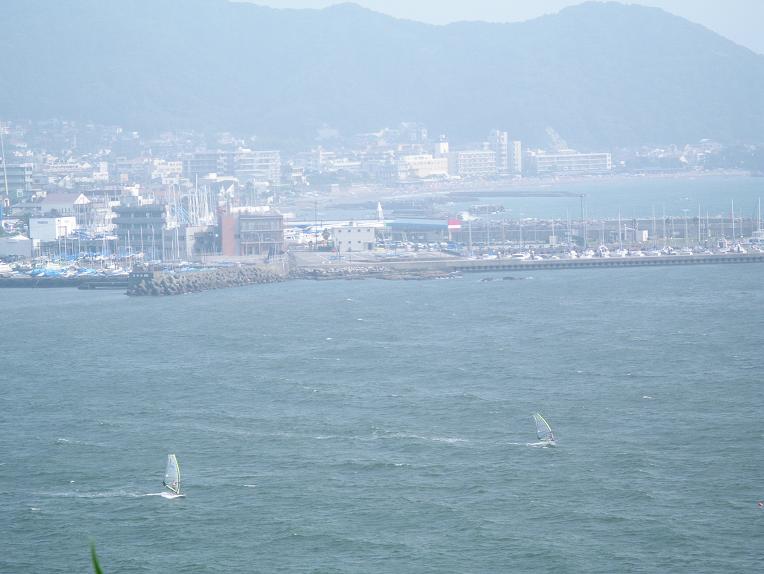 神奈川県逗子市披露山公園から見た湘南の海