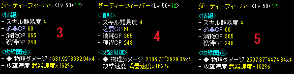 インフィニ３４５ダメ比較