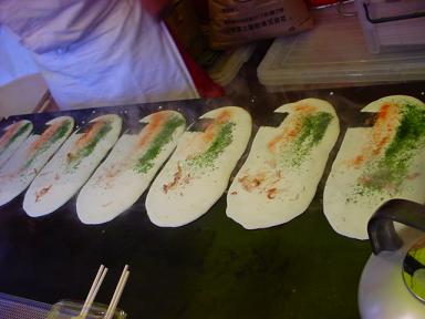 お好み焼き作成過程