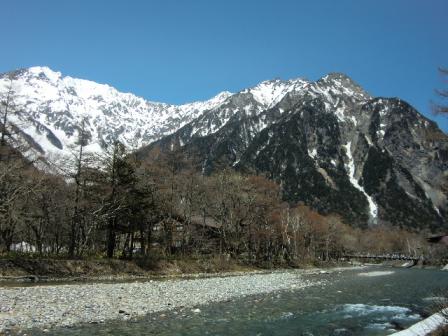 河童橋と穂高連峰