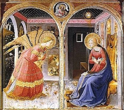 フラ・アンジェリコの「受胎告知」　1