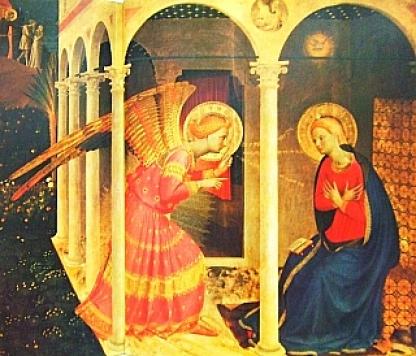 フラ・アンジェリコの「受胎告知」 2