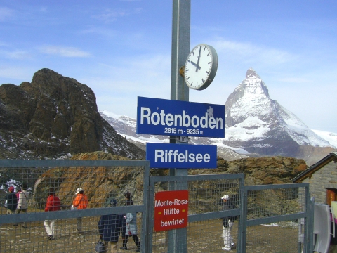 ゴルナグラード鉄道のローテンボーデンの駅