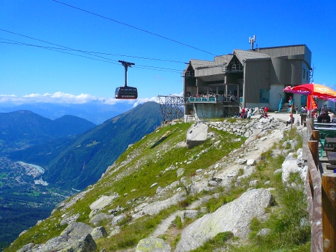 プラン・ド・エギーユ駅からエギーユ・デュ・ミディ駅へ