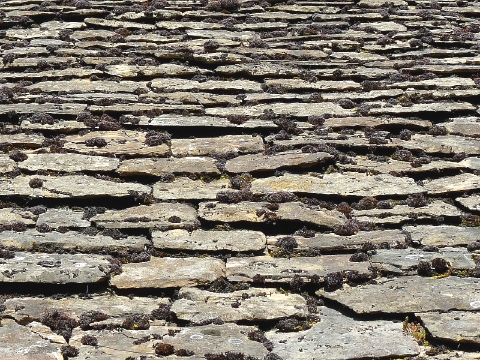 コッツウォルズの石屋根