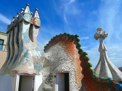 スペイン バトリョ邸7 屋上