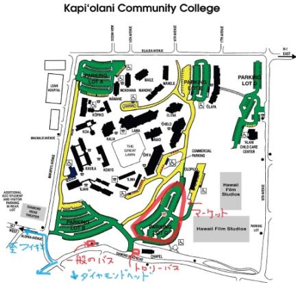 Kapiolani Community College地図