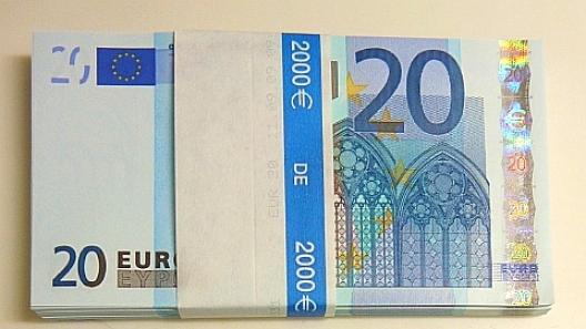 20ユーロの札束