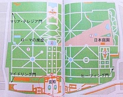シェーンブルン宮殿地図