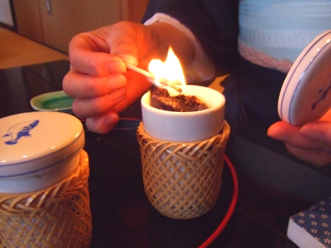 フグのヒレ酒 2