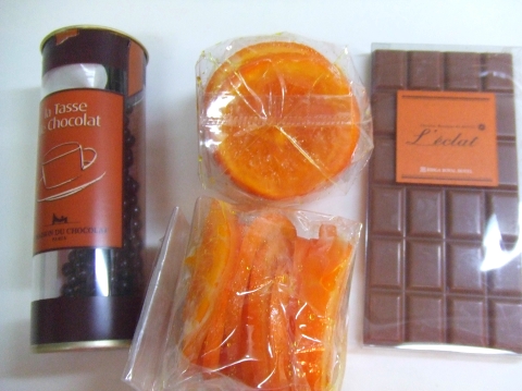 オレンジとチョコ