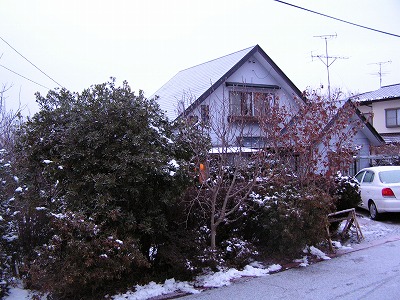雪の我家