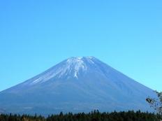 朝霧高原から見た富士山