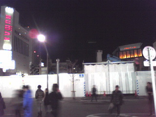新宿コマ劇場跡2012年１月