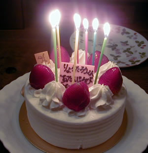 ７才誕生日ケーキ