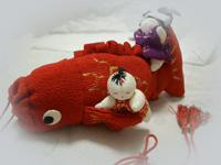 ちりめん　鯉のぼり