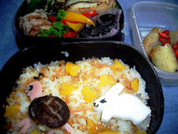 弁当　１１．２０　「マラソン　ウサギとカメ」