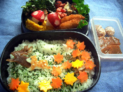 弁当　１１．１７　「鹿と紅葉」
