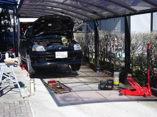 ロゴのエンジンオイル交換