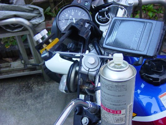 クラッチワイヤーグリスアップ