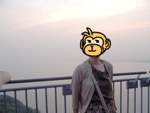 薄暮のさるさん