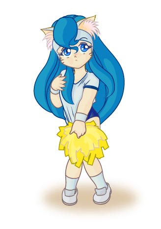 256色フェリにゃん