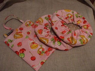 チェリー柄靴カバー