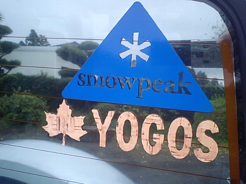 こんな感じで車へ貼った！