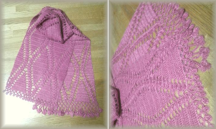 ダイヤ柄マフラー　カウプレ用