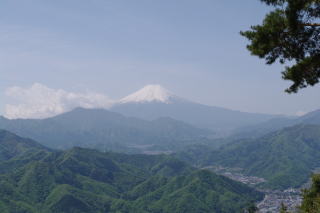 百蔵山の富士山