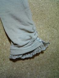 裾レース＆パール飾り