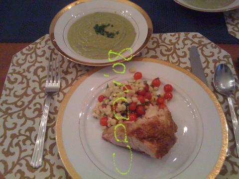 コーンとトマトのサラダ