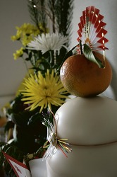 鏡もちとお正月のお花