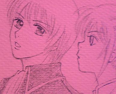 総悟クンと神楽ちゃんのアップ