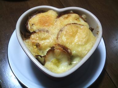 ナスのミート焼き肉巻き卵のせ