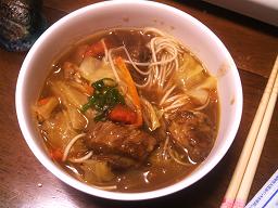 カレーにゅうめん出来上がりっ♪