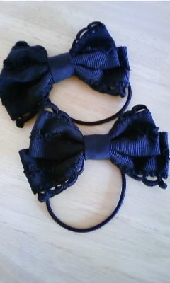 トランプレースゴム黒