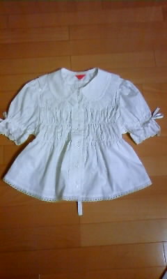 ハートレースのベビードールブラウス