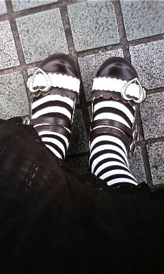 ハートバックルシューズ茶色