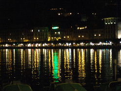 lugano lake night