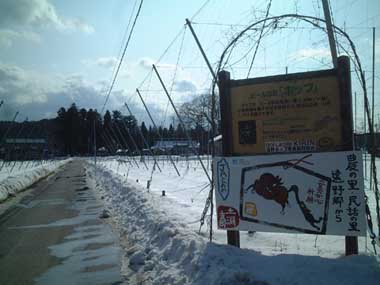 カッパ淵への小路