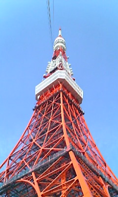 真下から東京タワー
